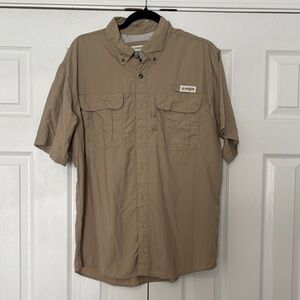 Magellan Outdoors Short Sleeve Button-Down Shirt - Khaki NWOT